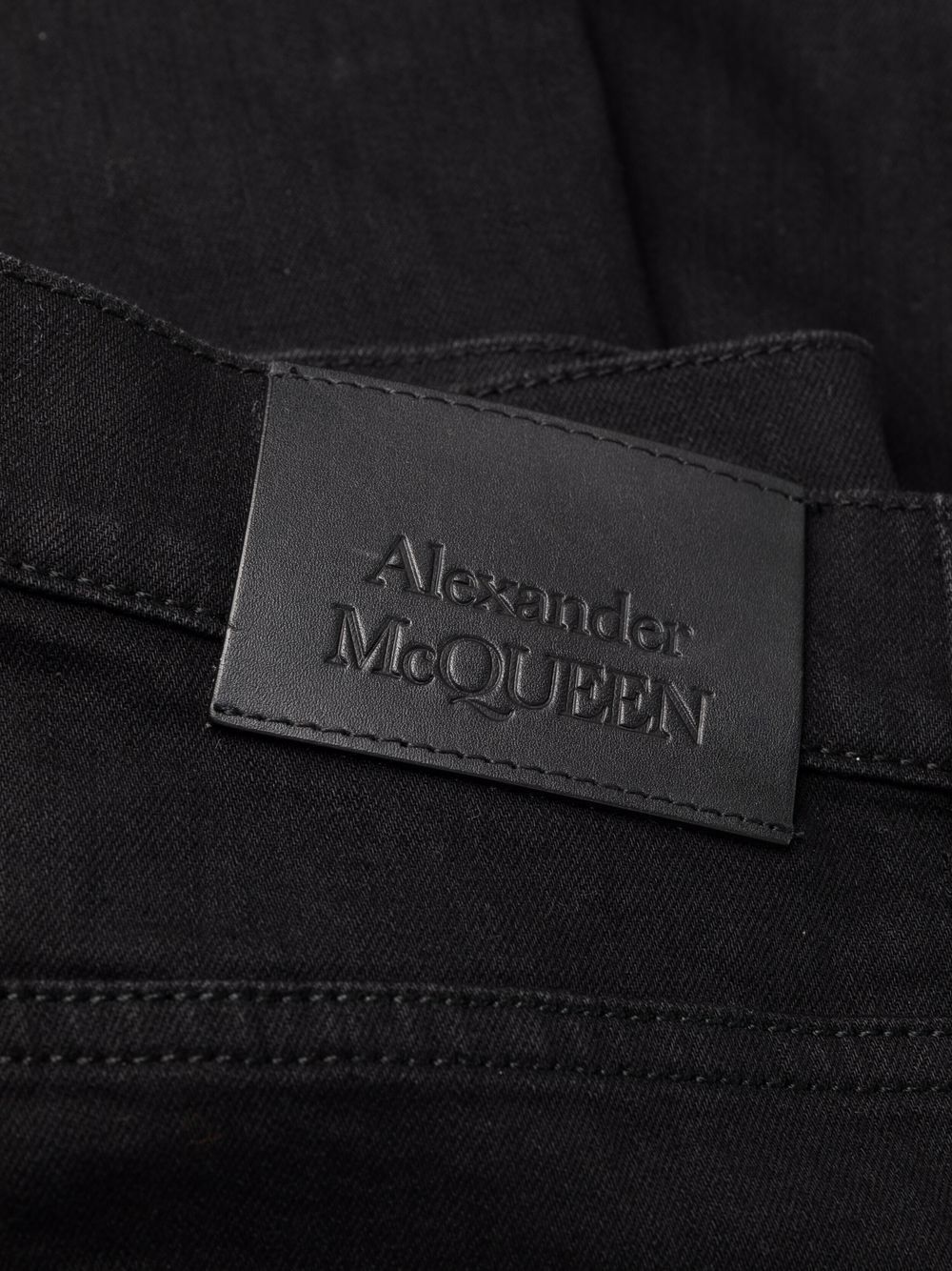 Alexander Mcqueen Trousers Denim Five Pockets In Black