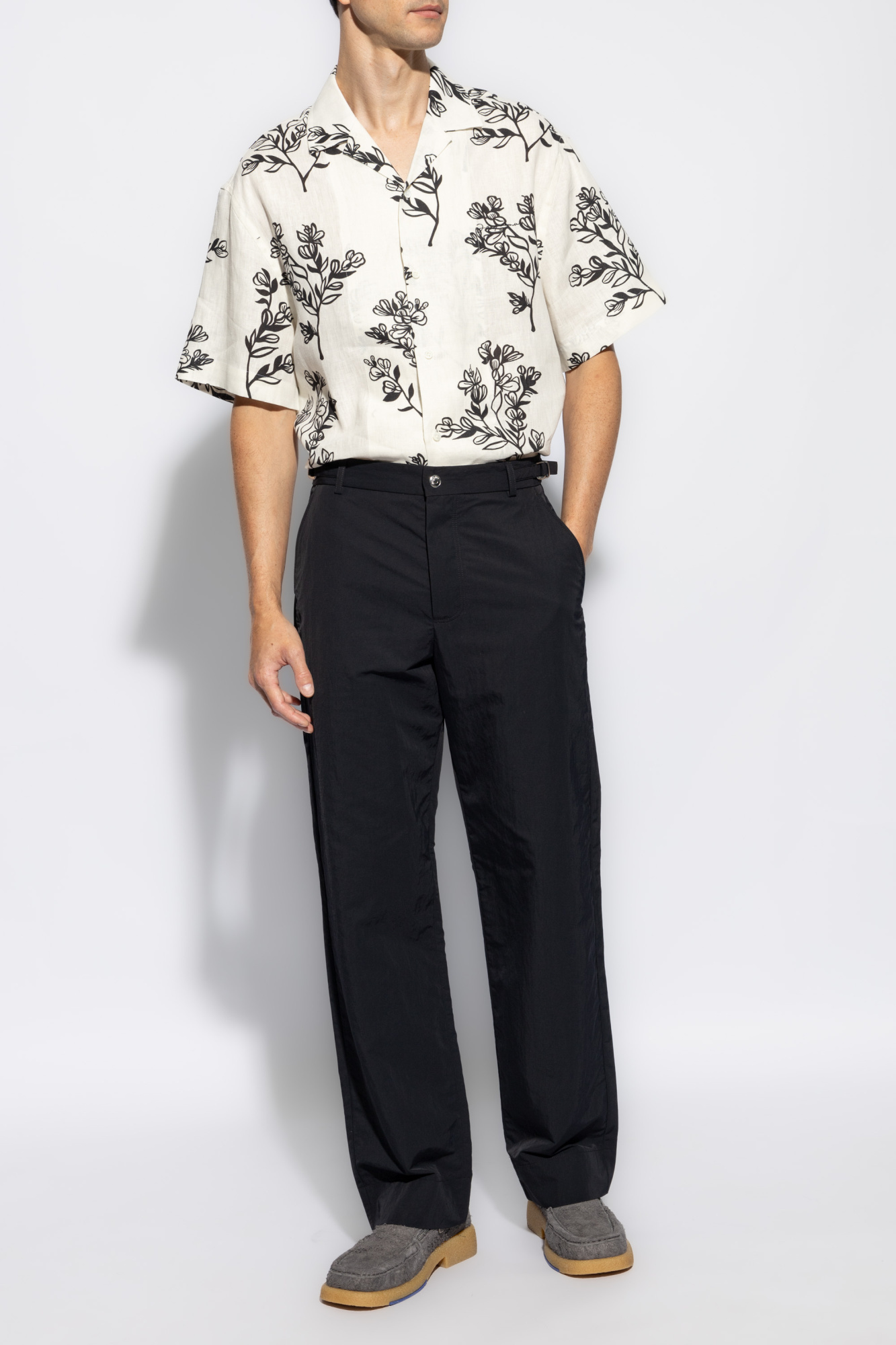 Jacquemus Straight Leg Pants In Black