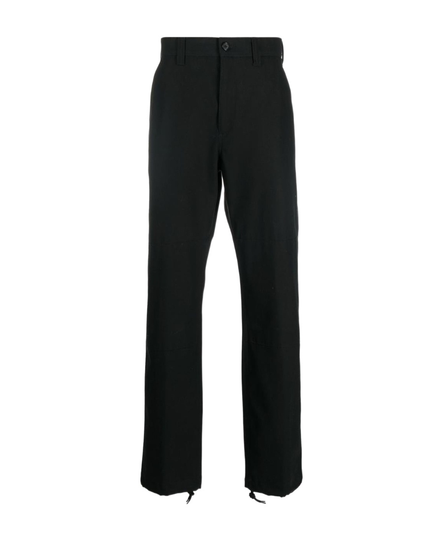 ALEXANDER MCQUEEN DRAWSTRING-HEM COTTON TROUSERS