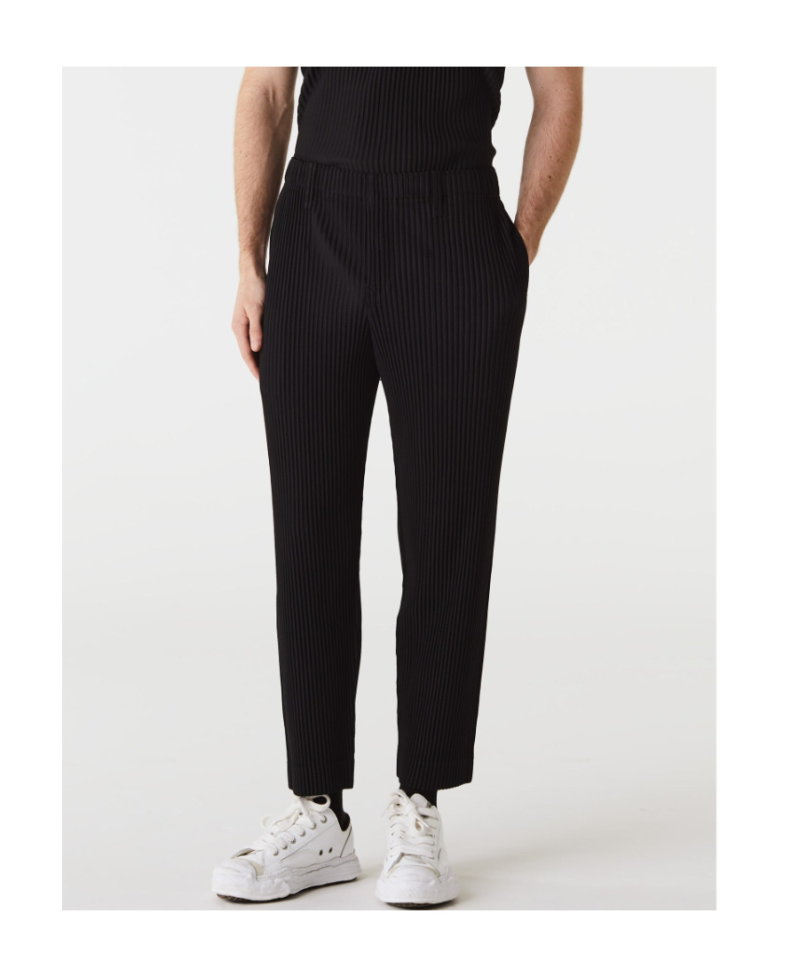ISSEY MIYAKE MC SEPTEMBER PLISSÉ STRAIGHT-LEG TROUSERS