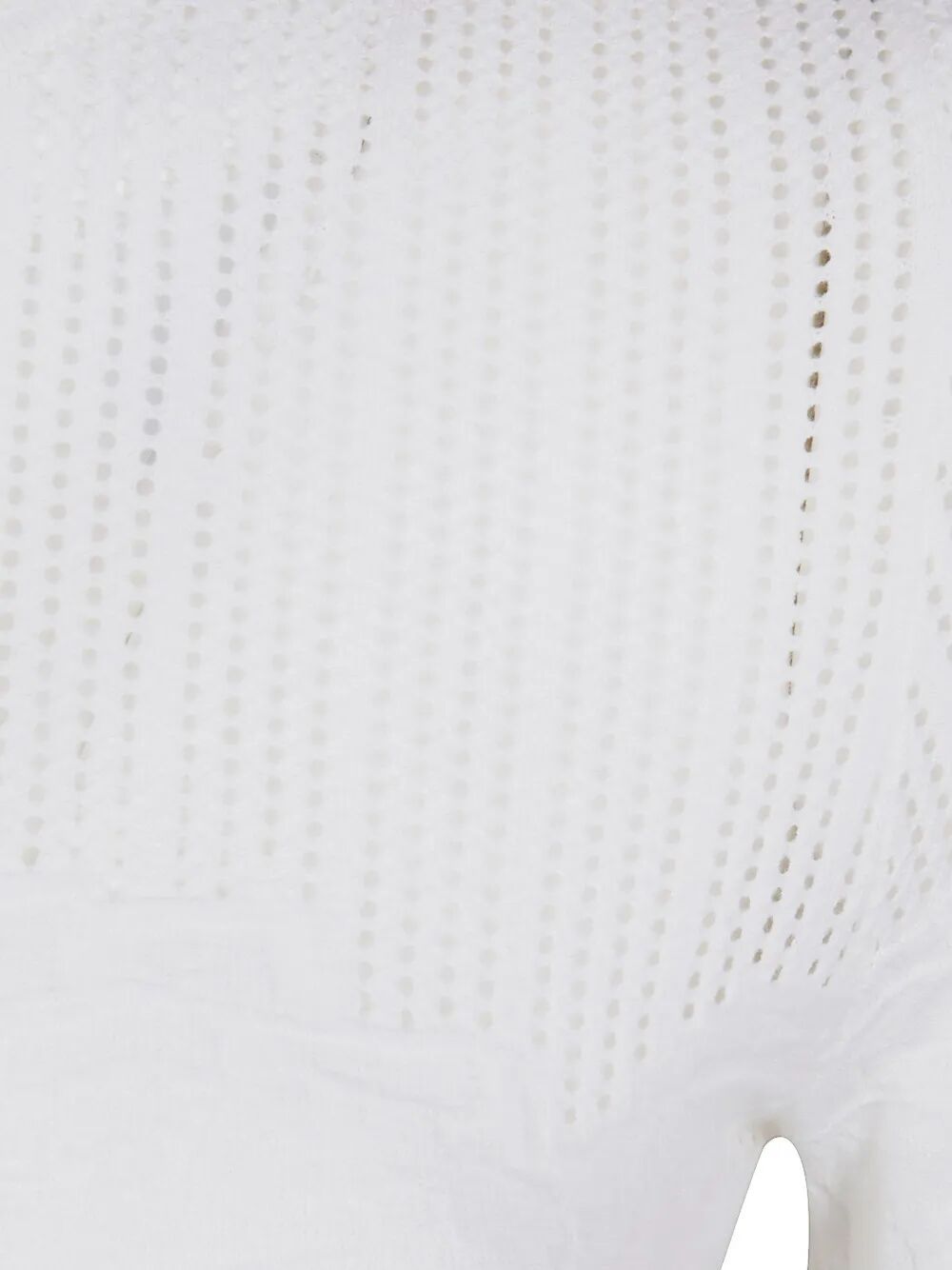 Blugirl Ecs Viscose Round Neck Sweater In White