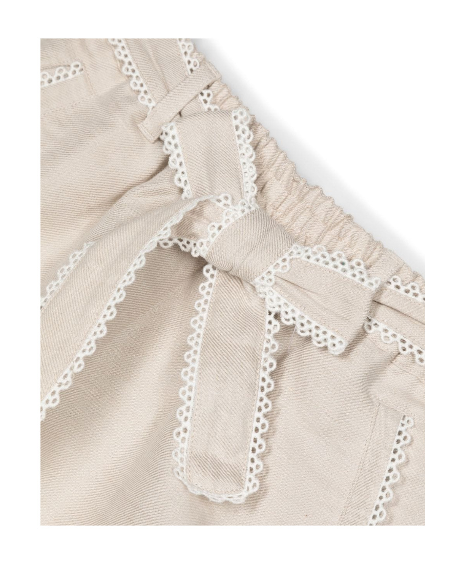 Chloé Logo Shorts In White