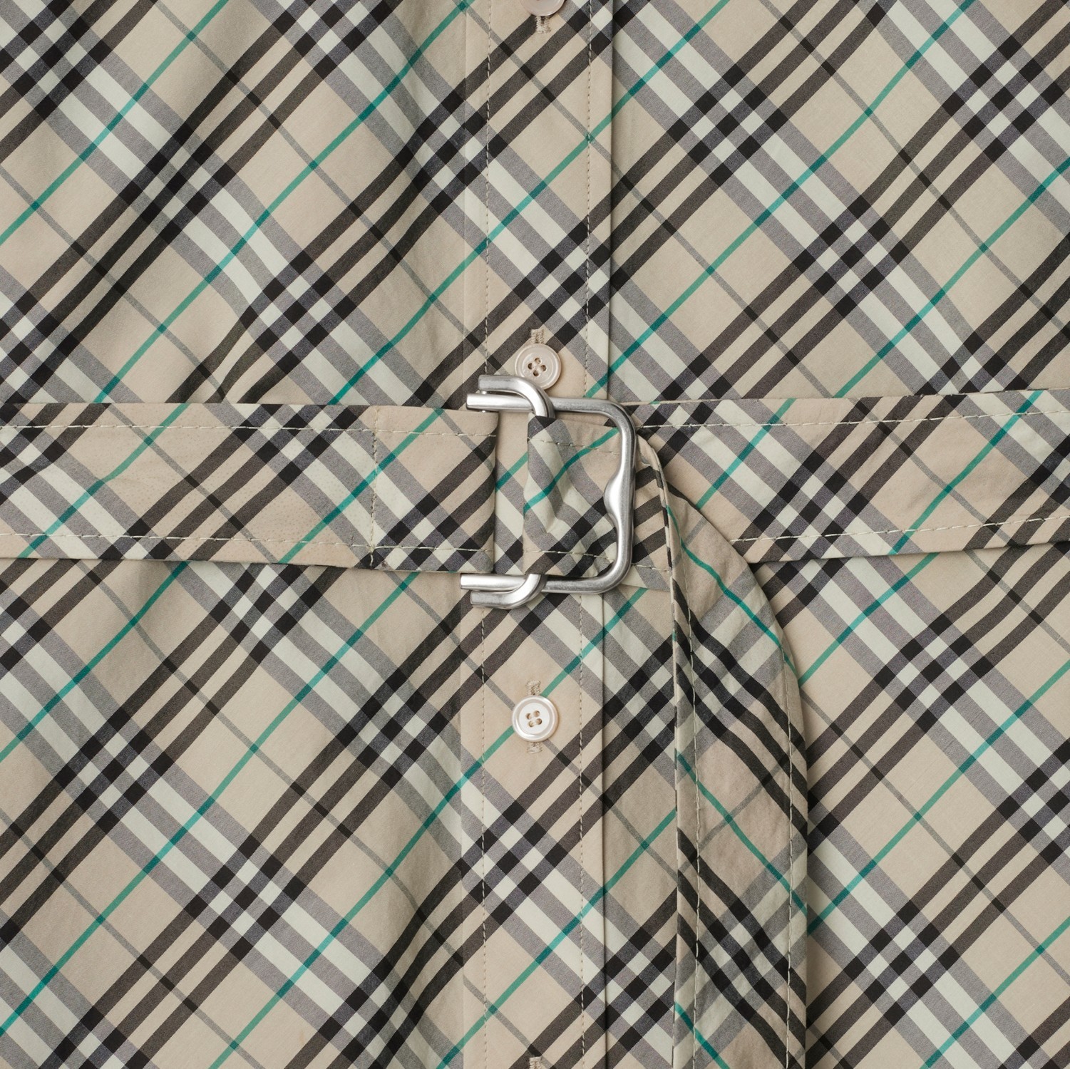 Burberry Woman Beige Dresses In Gray
