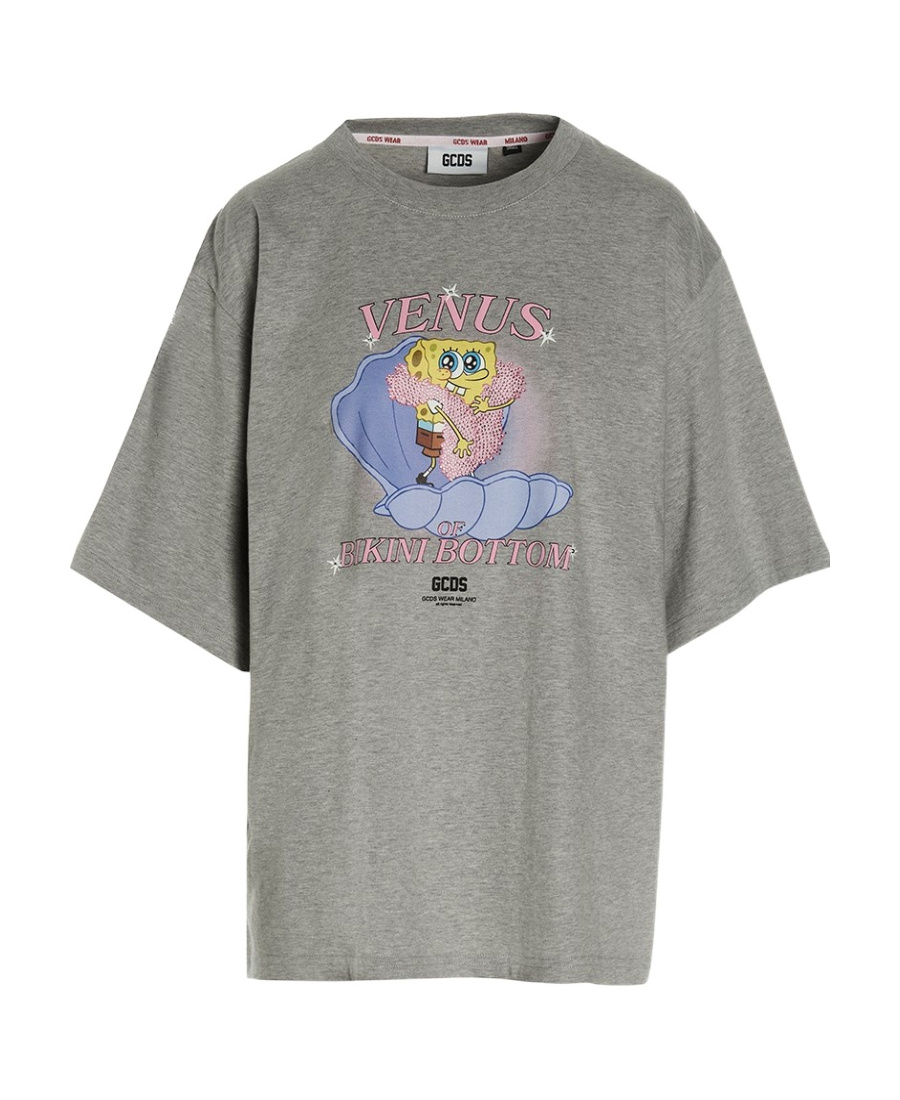 Gcds X Spongebob Squarepants Printed T-shirt In Gray