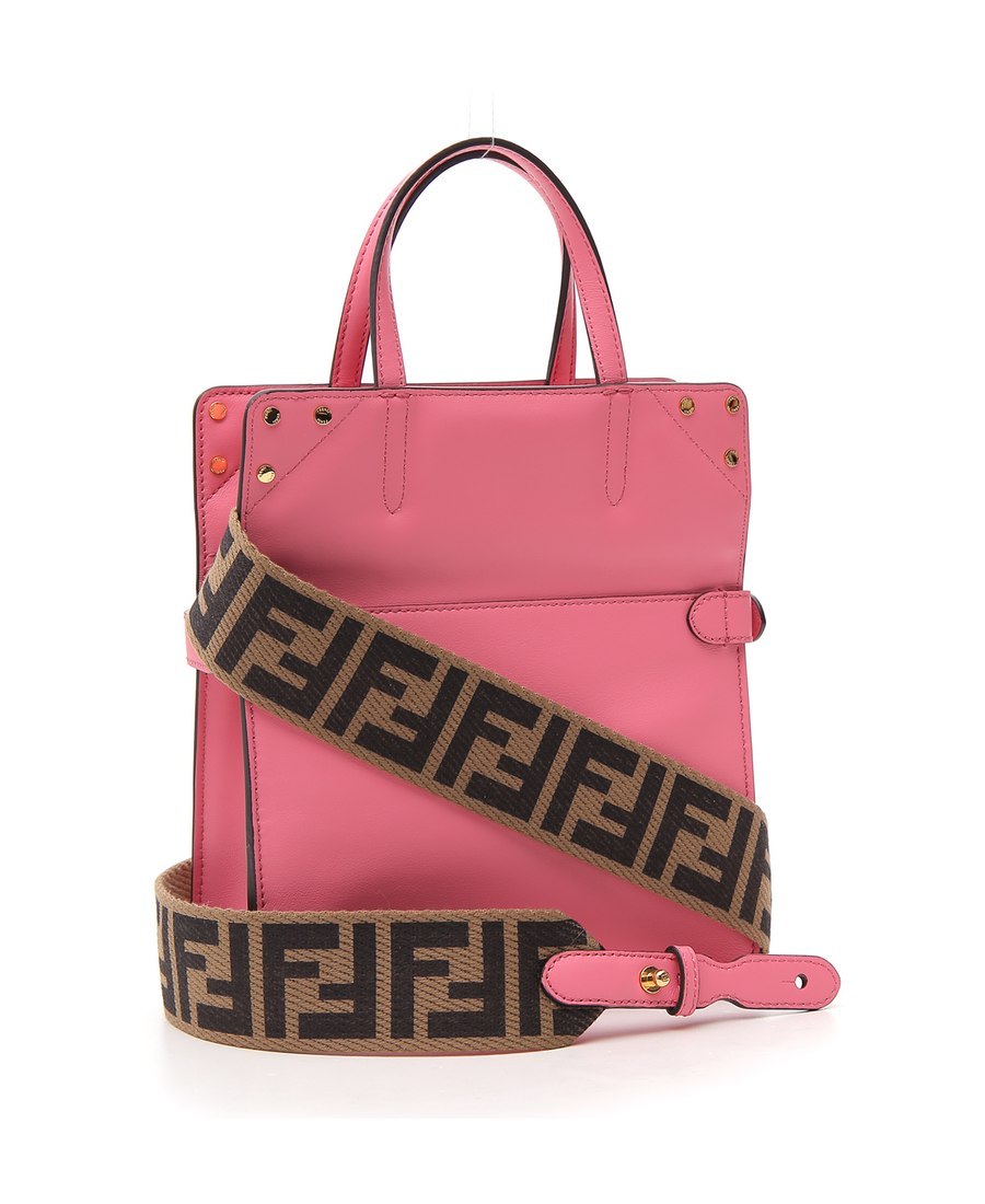 Shop Fendi Flip Small Handbag In Pink