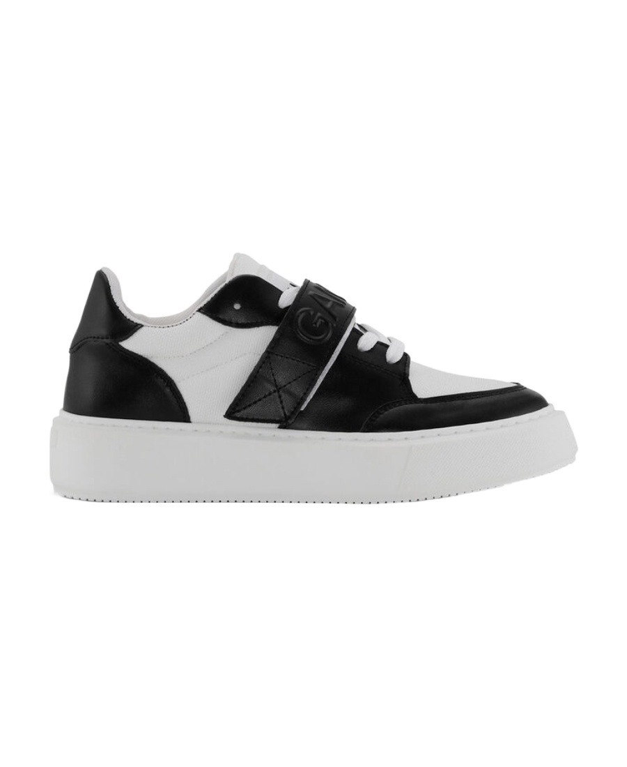 Ganni Logo-embossed Low-top Sneakers In White