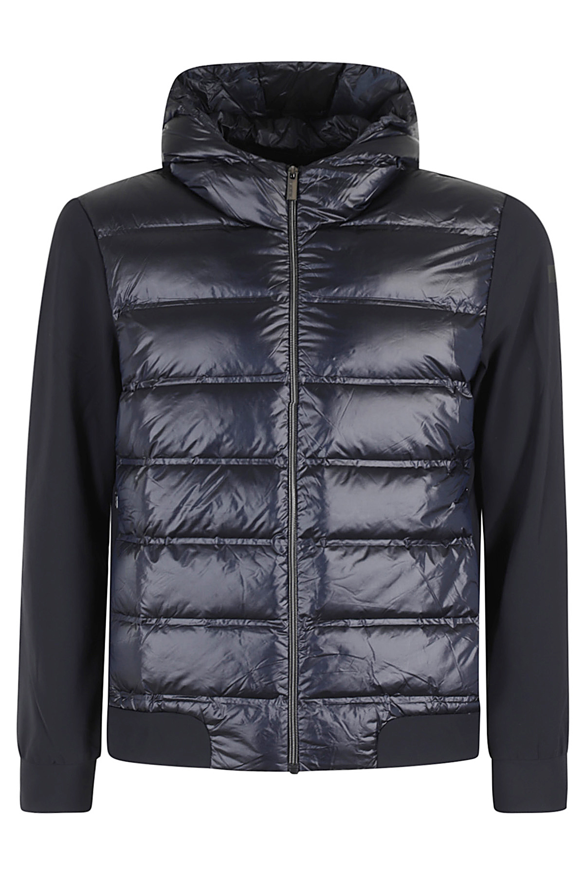 Rrd Winter Duck Hood Zip Soft Jacket In Grey