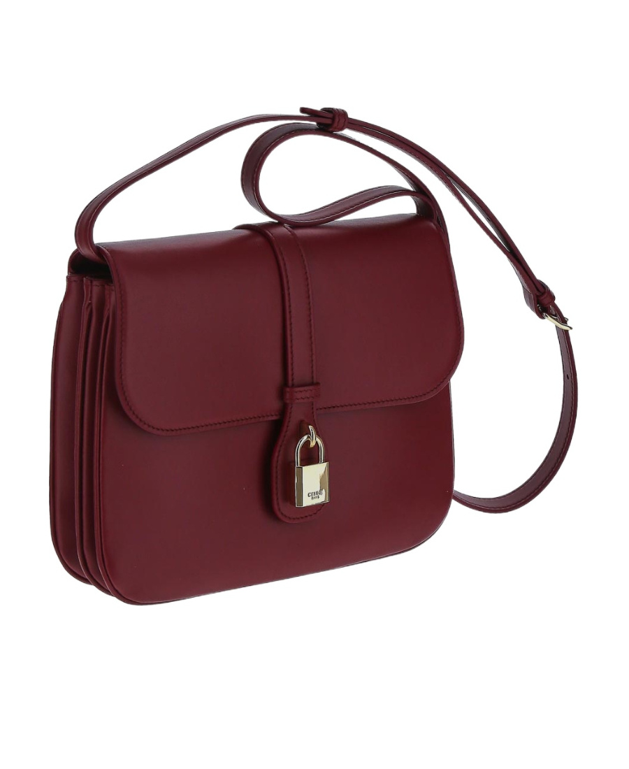 Celine Lock One-shoulder Bag In Red