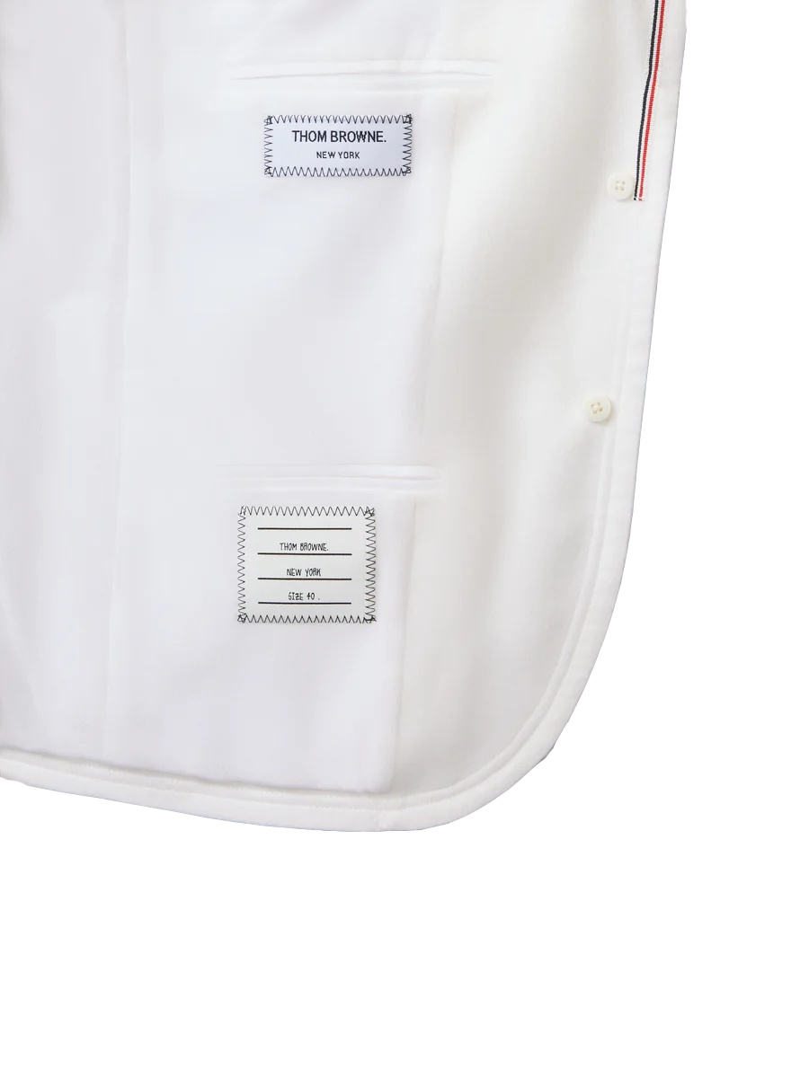 Thom Browne Cashmere High Armhole Sportcoat In White