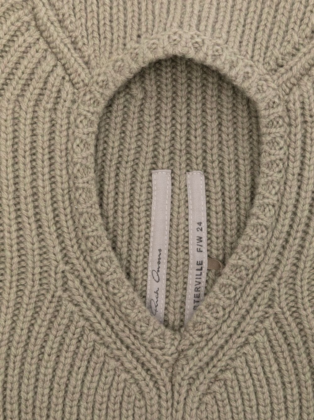 Rick Owens Sphinx Skull Balaclava In Nude