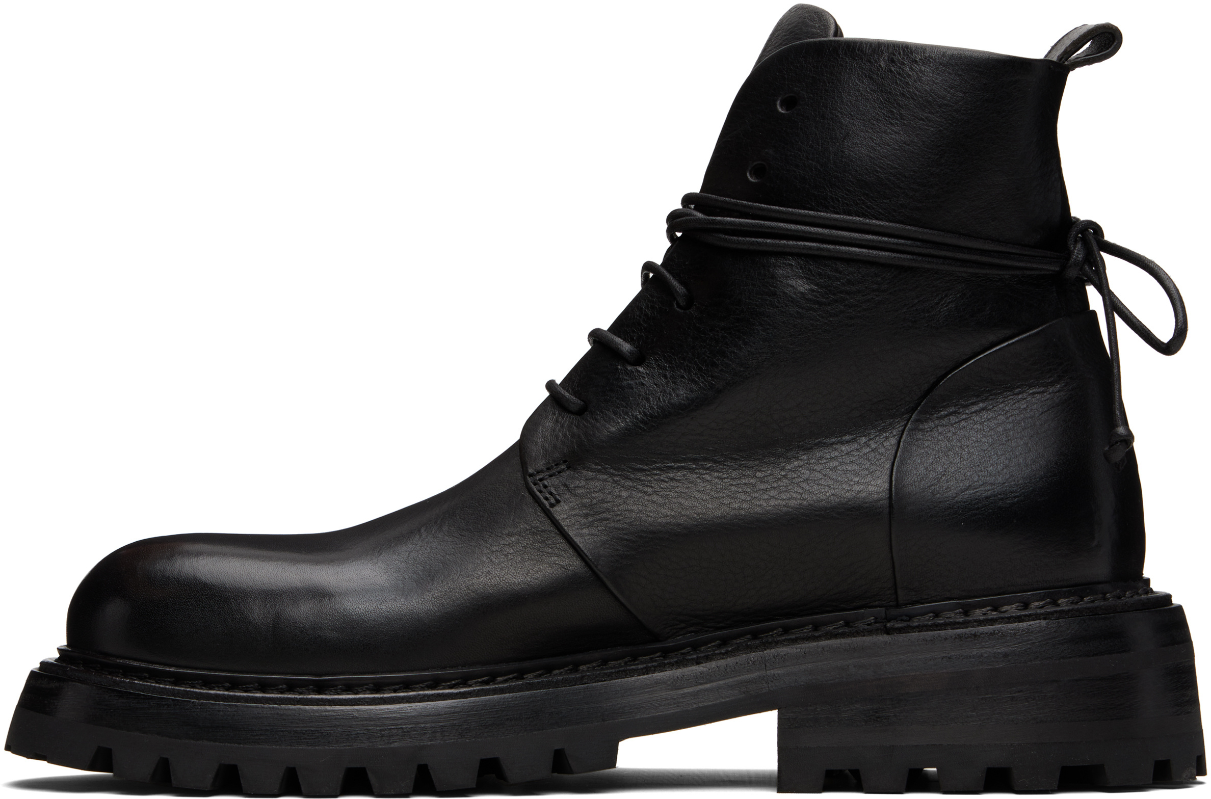 Marsèll Combat Ankle Boots In Black