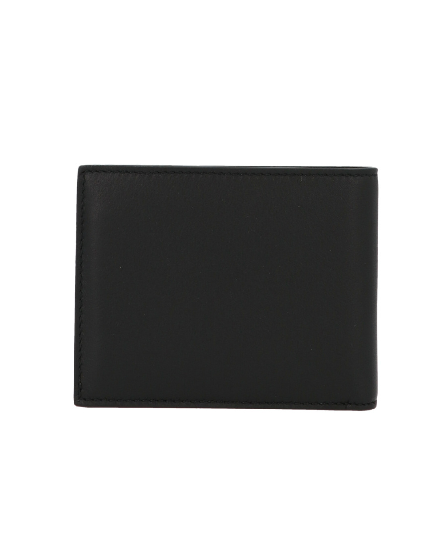Ferragamo Gancini Leather Bi-fold Wallet In Black
