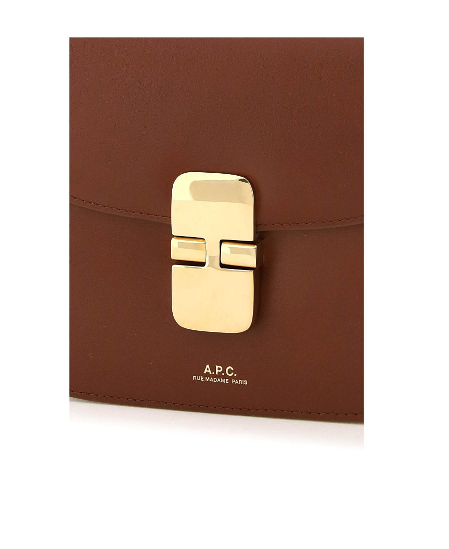 Apc Grace Mini Shoulder Bag In Brown