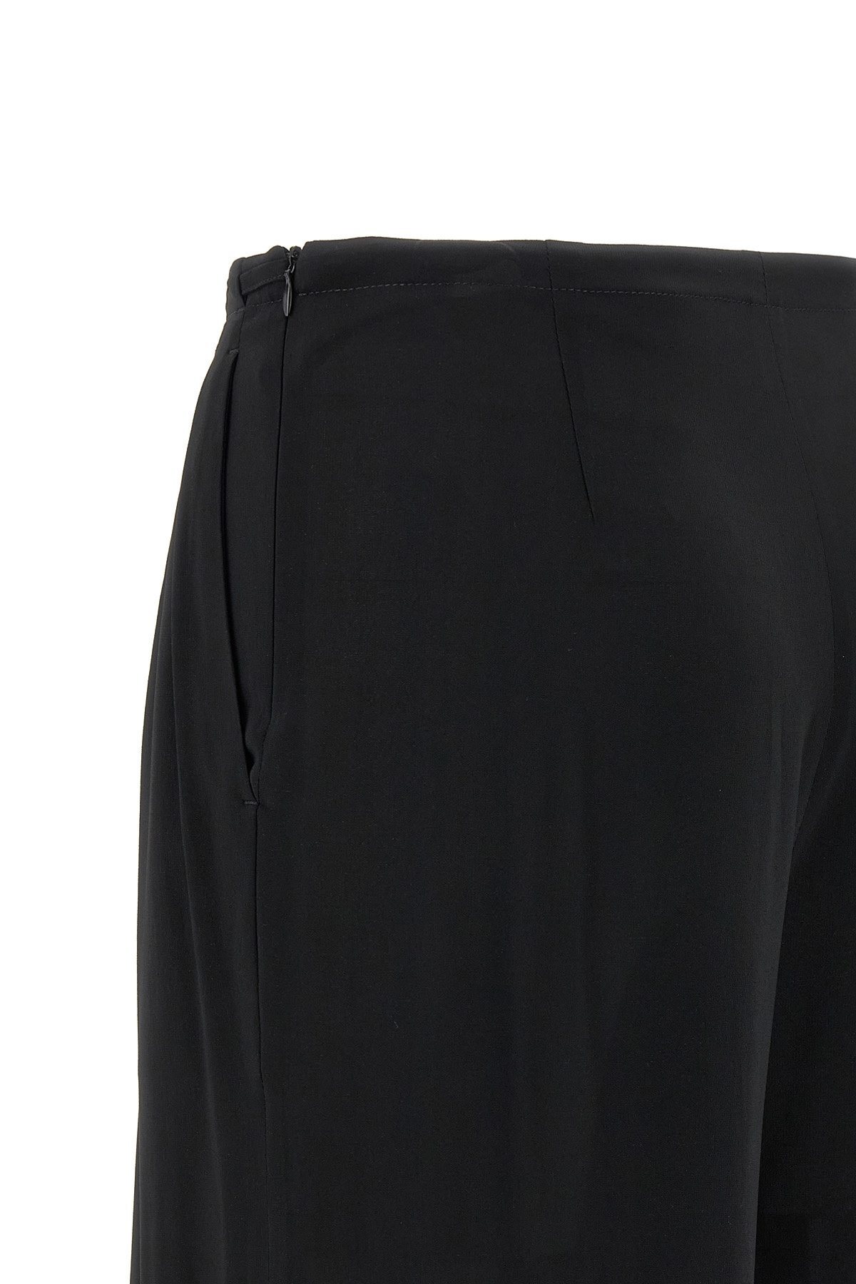 Shop Alberto Biani Pleat Pants In Black