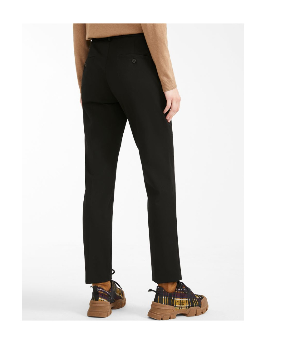 Weekend Max Mara Logo Casual Pants In Black