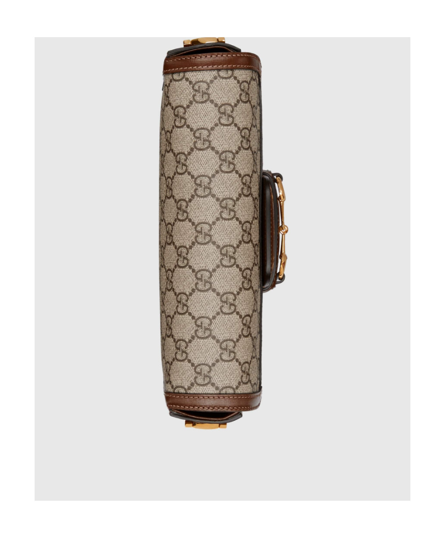 Gucci 1955 Horsebit Gg Canvas Shoulder Bag In Multicolor