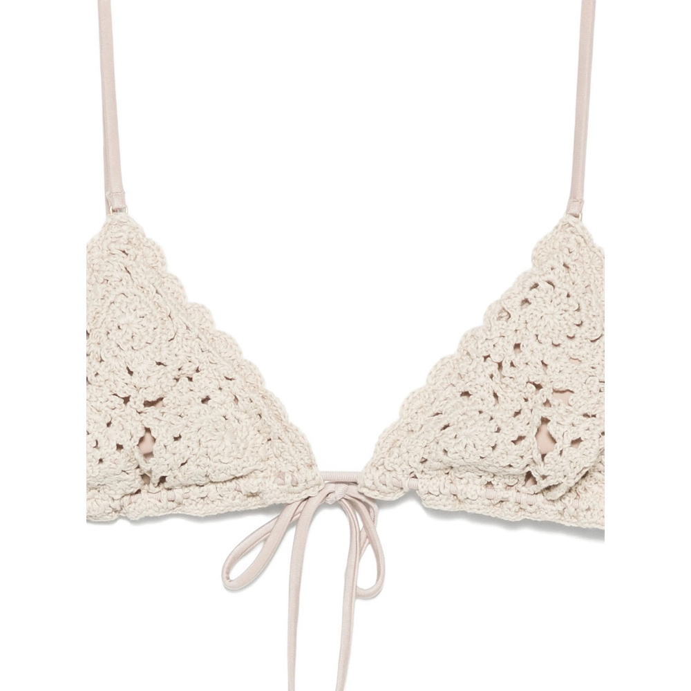 Frankies Bikinis Tie-side Bikini In Neutral