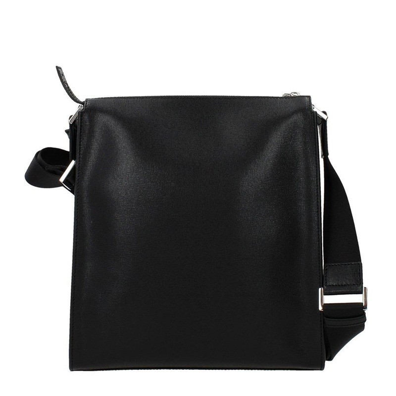 Fendi Logo Details Satchel In Black