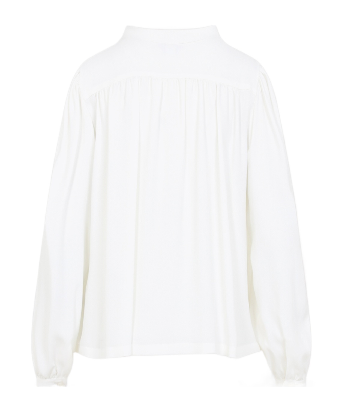 Giambattista Valli Long-sleeved Blouse In Silk Blend In White