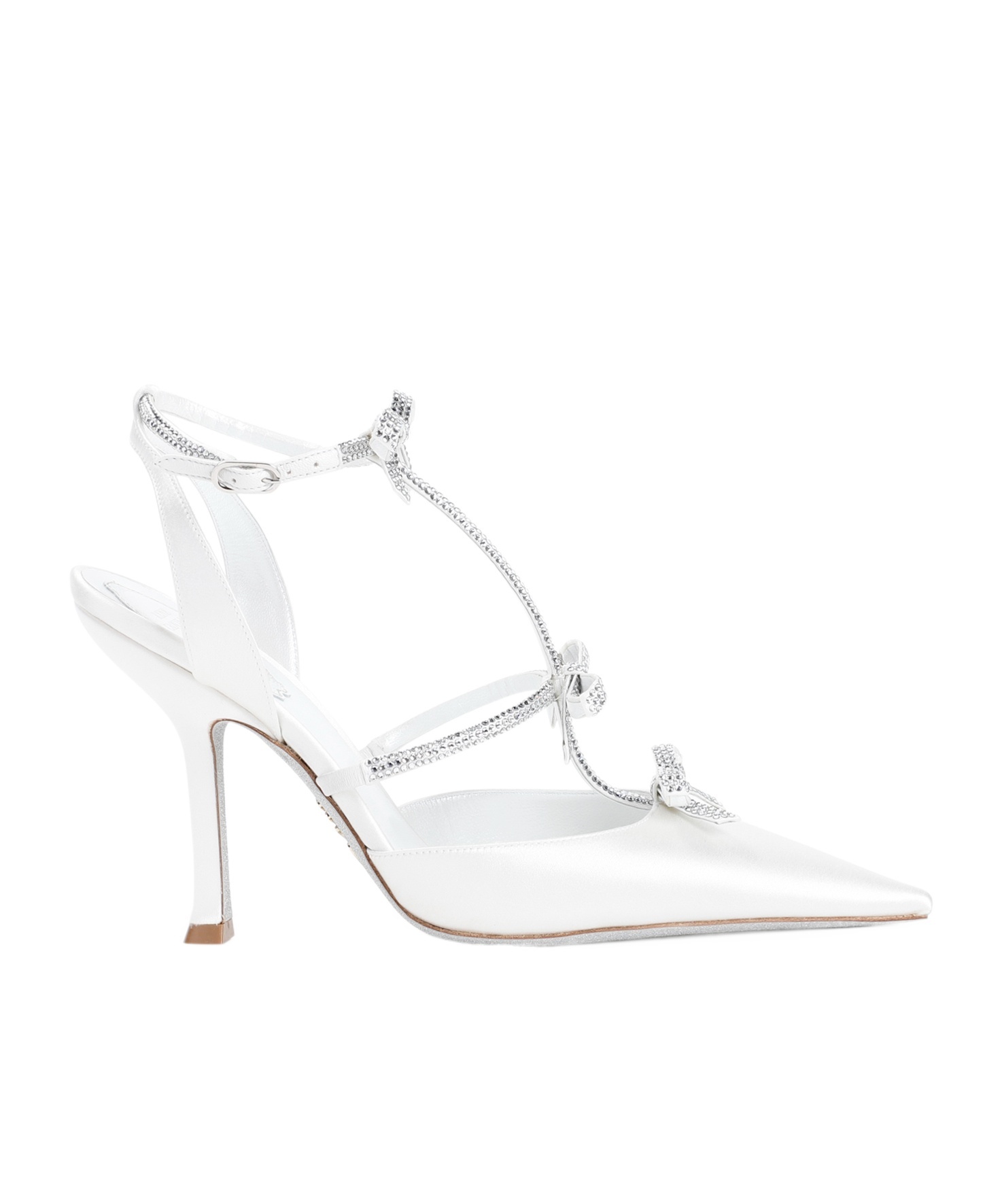 Shop René Caovilla 105mm Caterina Pumps In White