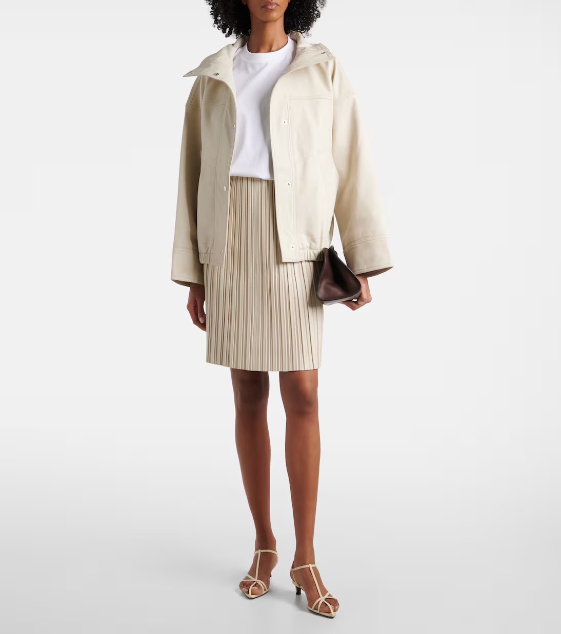 Rohe Pleated Skirt In Neutral