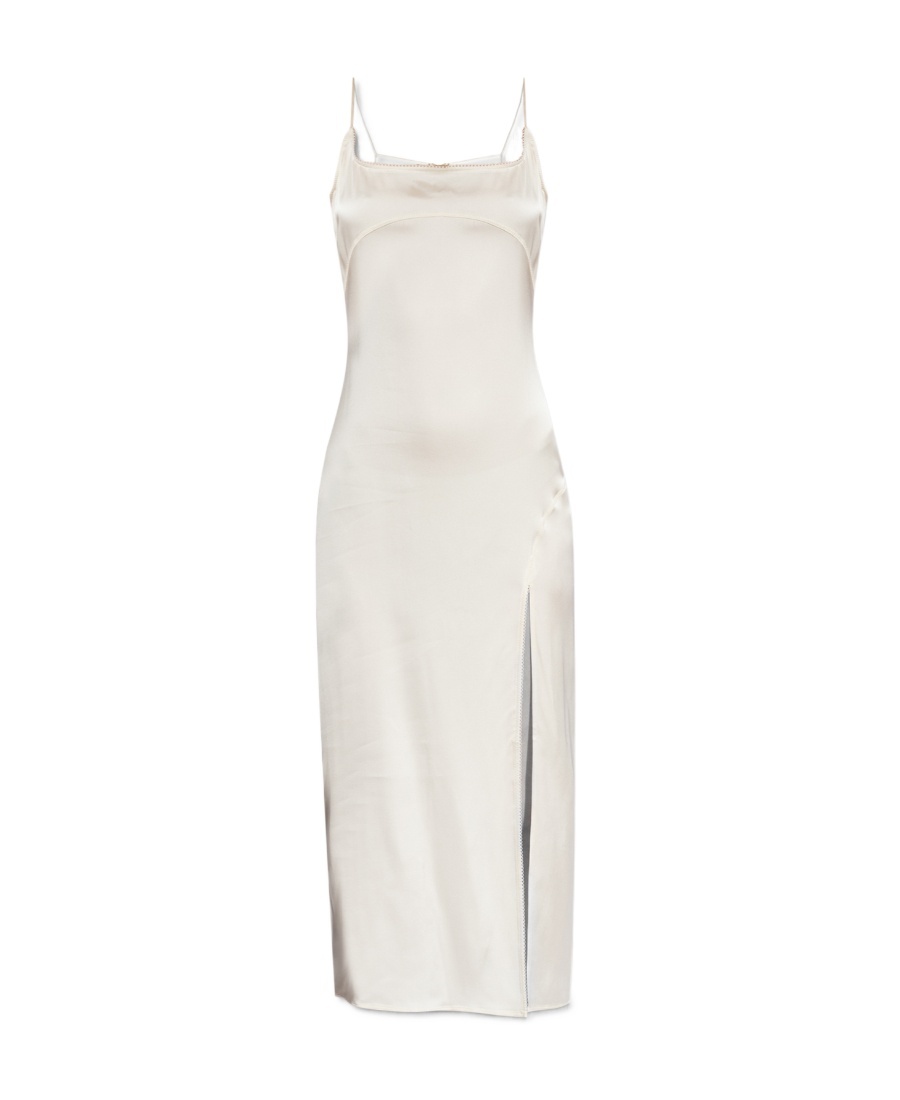 Jacquemus La Robe Slip Dress In White