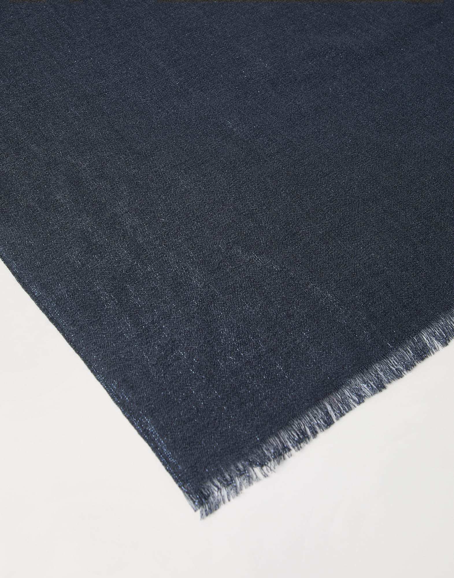 Brunello Cucinelli Cashmere And Silk Sparkling Scarf In Blue
