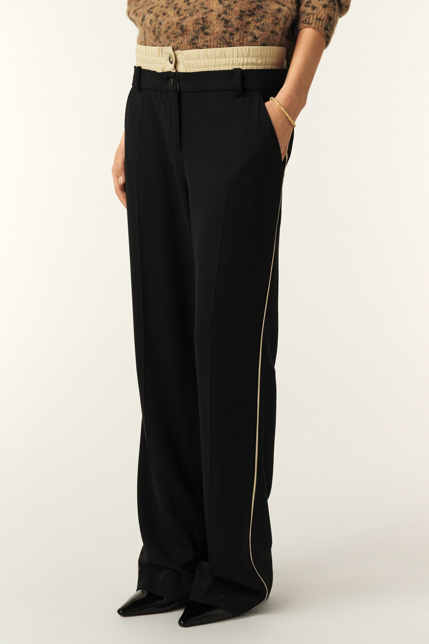 Bash Wide-leg Pants In Black