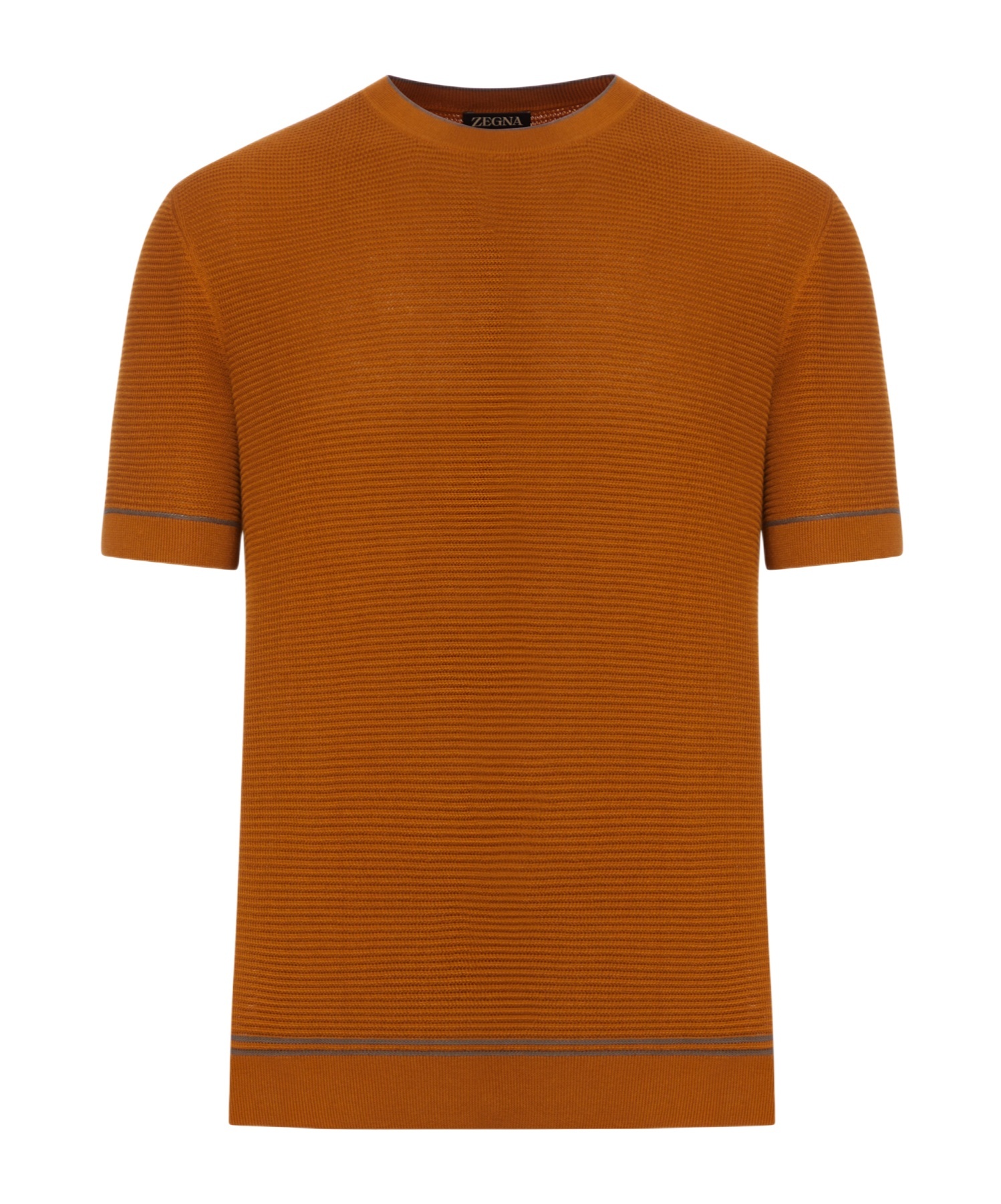 ZEGNA CREW NECK KNIT T-SHIRT