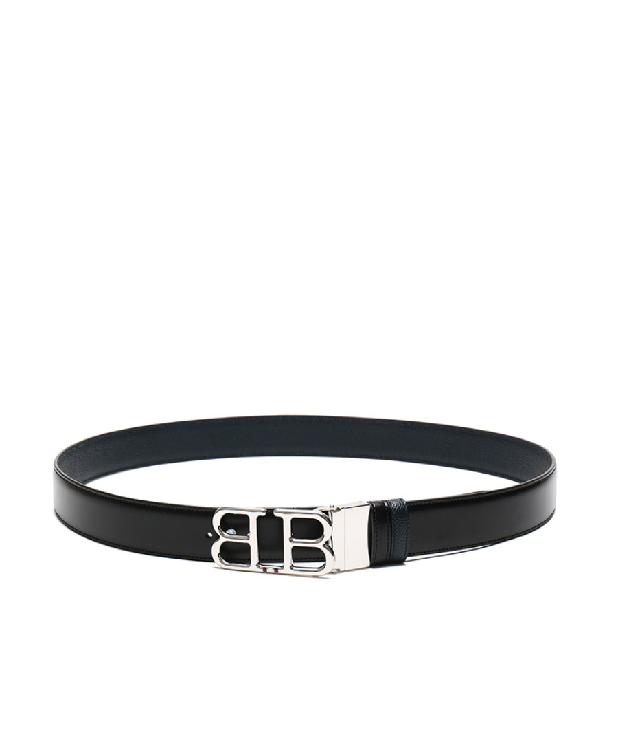Shop Bally Logo Belt In Black
