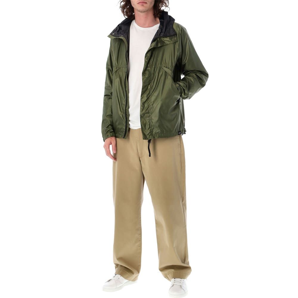 ASPESI DRAWSTRING-HOOD WINDBREAKER JACKET