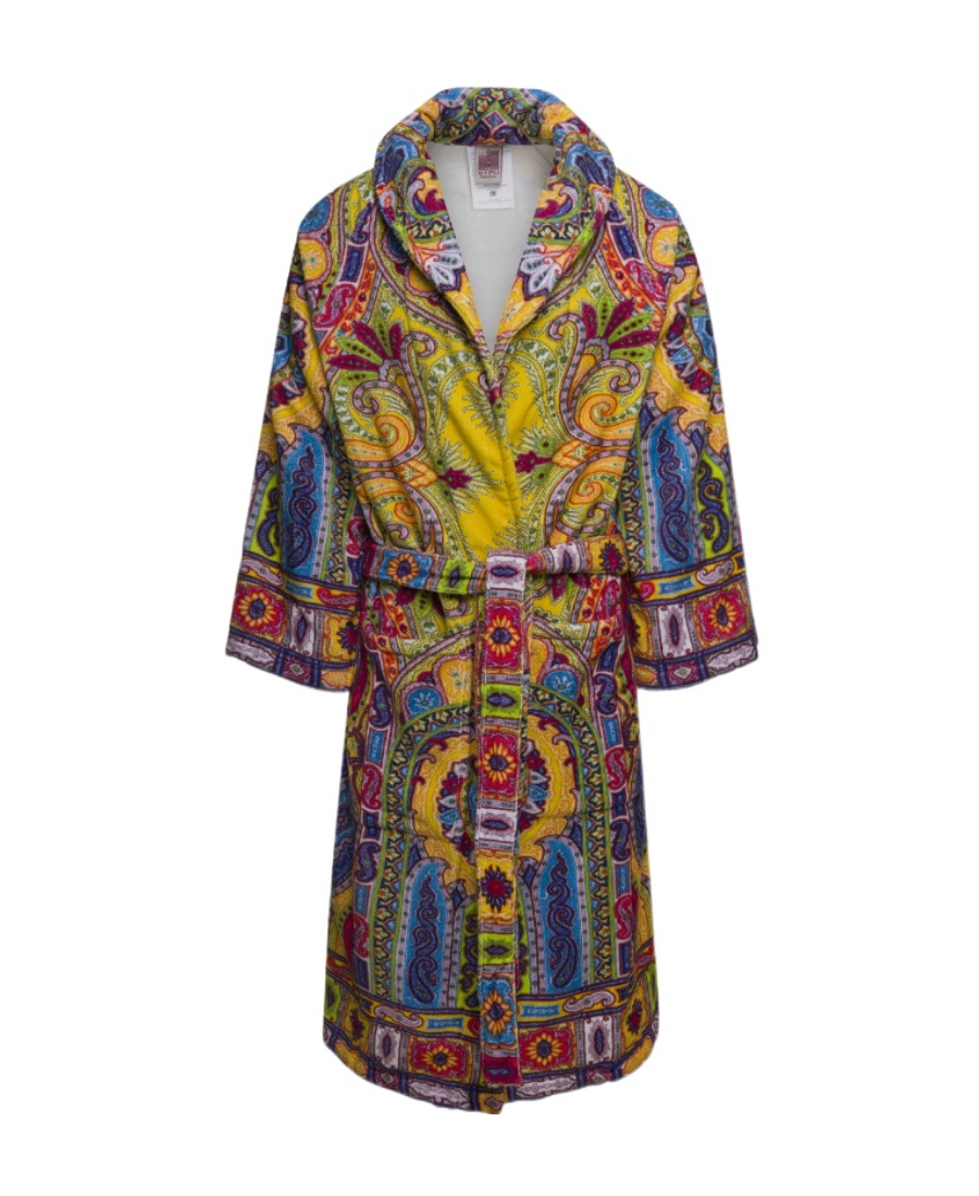 Etro 'new Tradition' Multicolor Bath Robe With Pailsey Motif Home In Multicolor