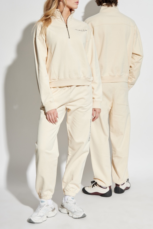 Sporty And Rich Printed Half-zipped Sweatshirt