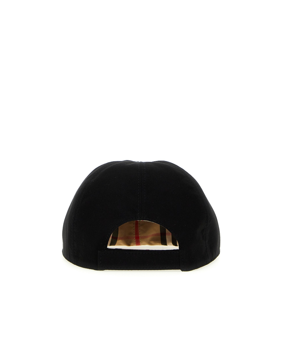 Burberry Vintage Check Reversible Cotton Cap In Black