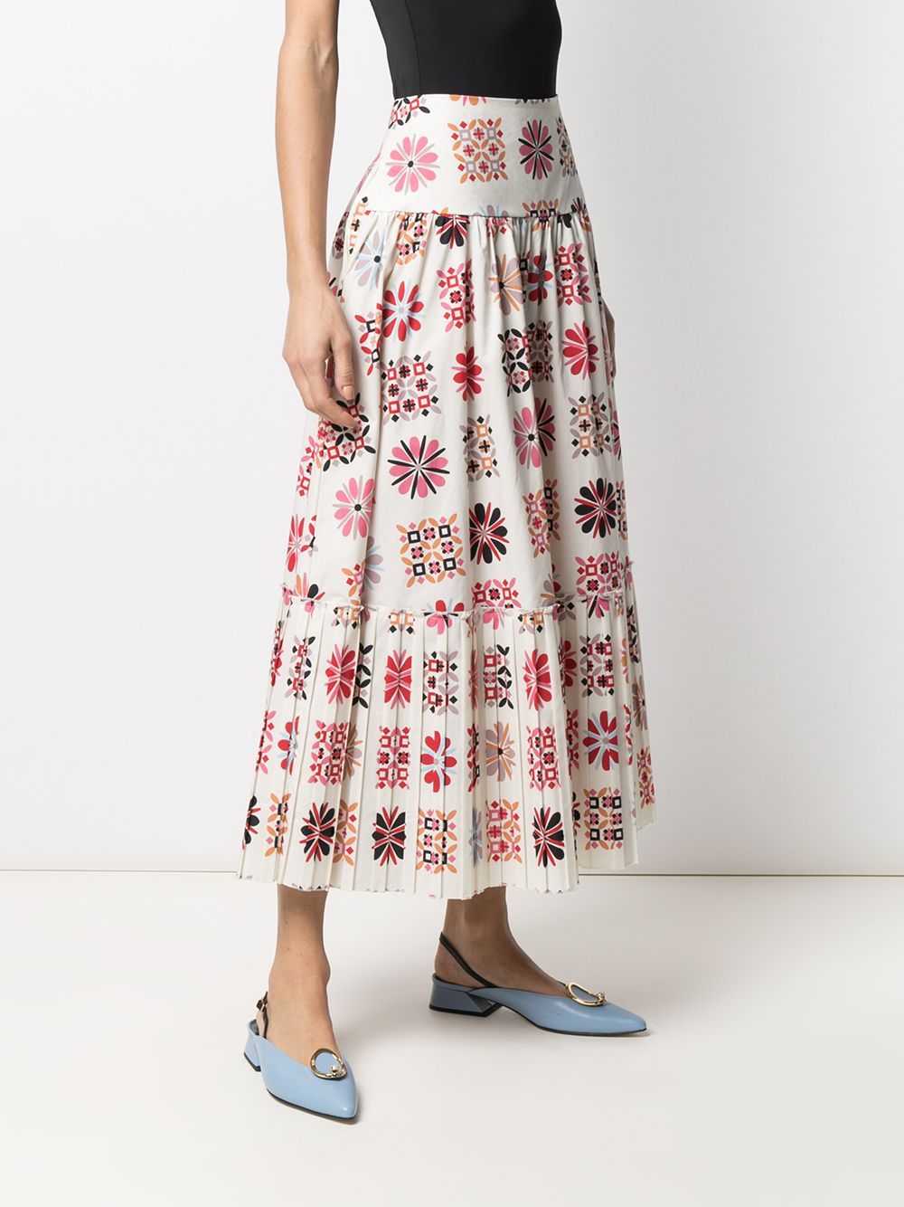 La Doublej Balletto Medium Length A-line Skirt In Pink
