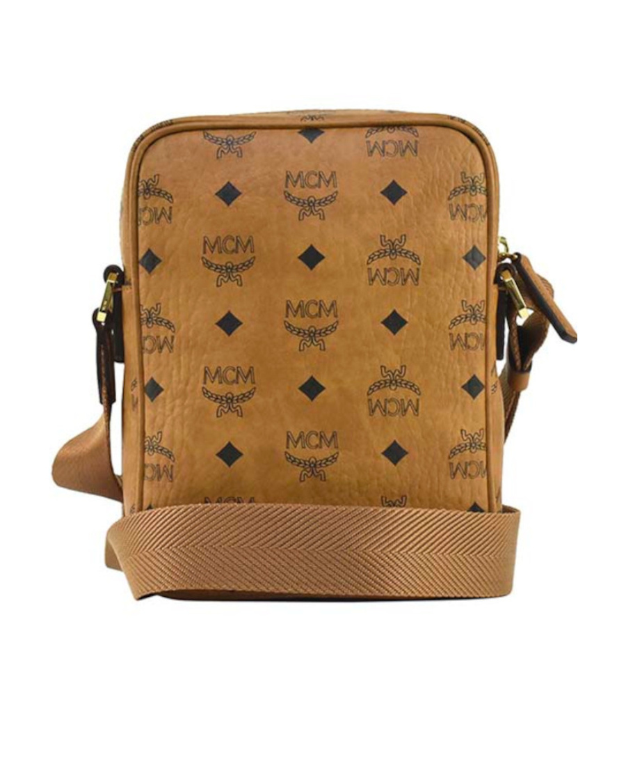 Mcm Logo Letter Shoulder Bag In Brown