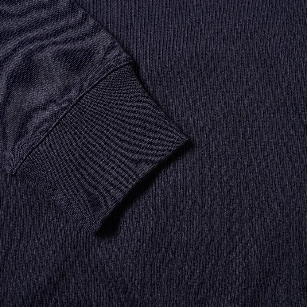 Apc Logo-print Round Neck Sweatshirt In Black