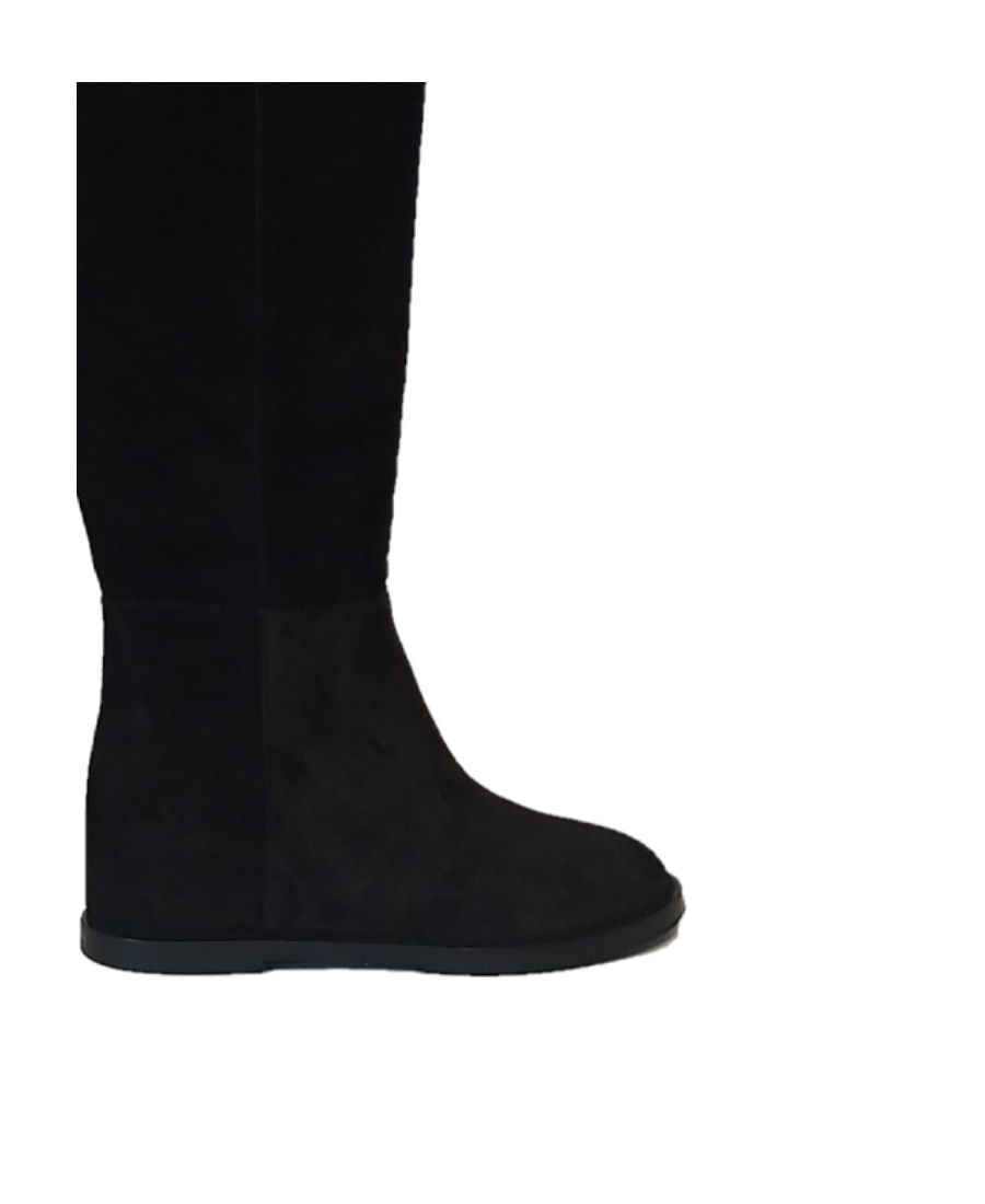 Casadei Logo Long Boots In Black