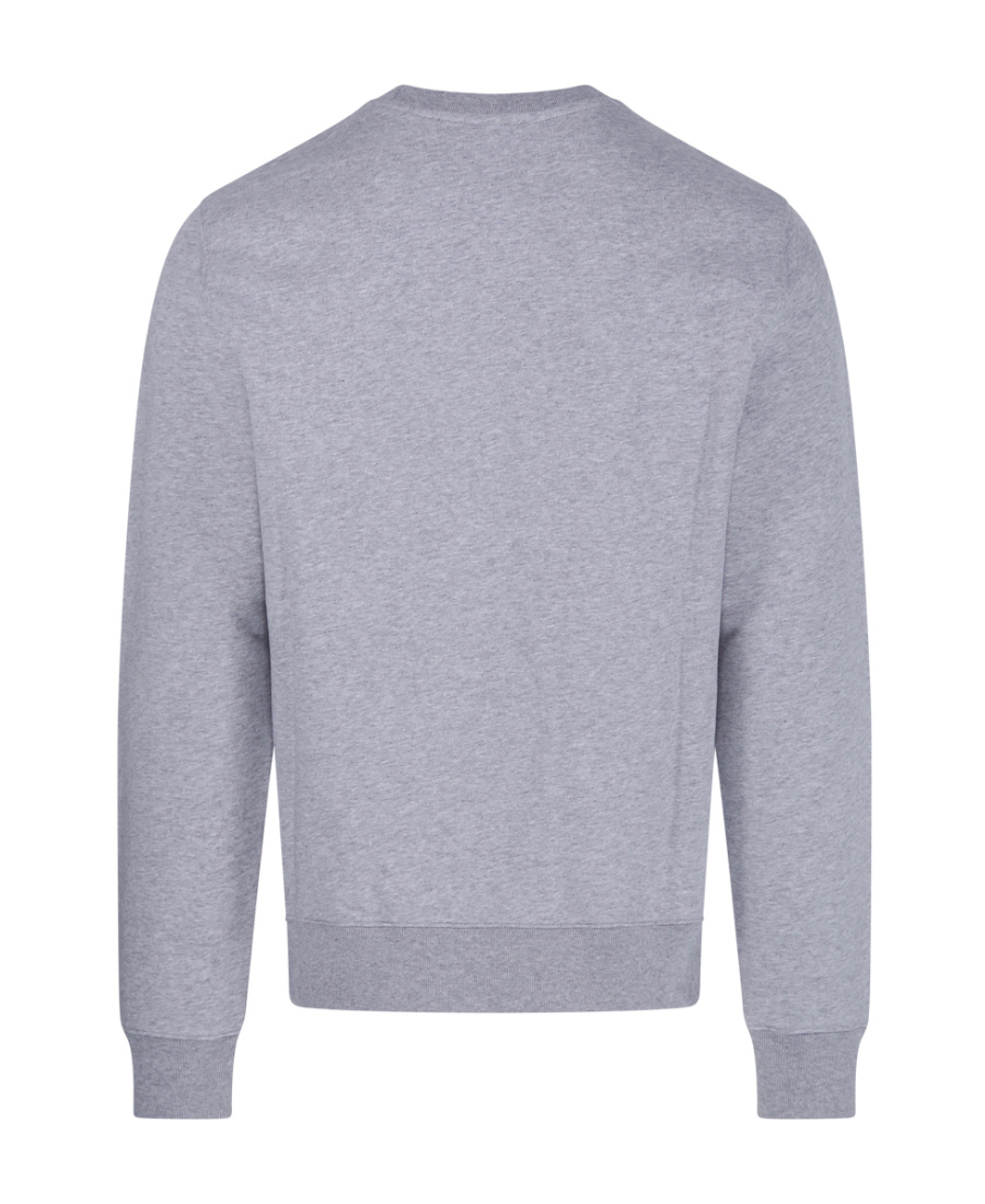 Maison Kitsuné Maison Kitsune Crew Neck Sweatshirt With Campus Fox Print In Gray