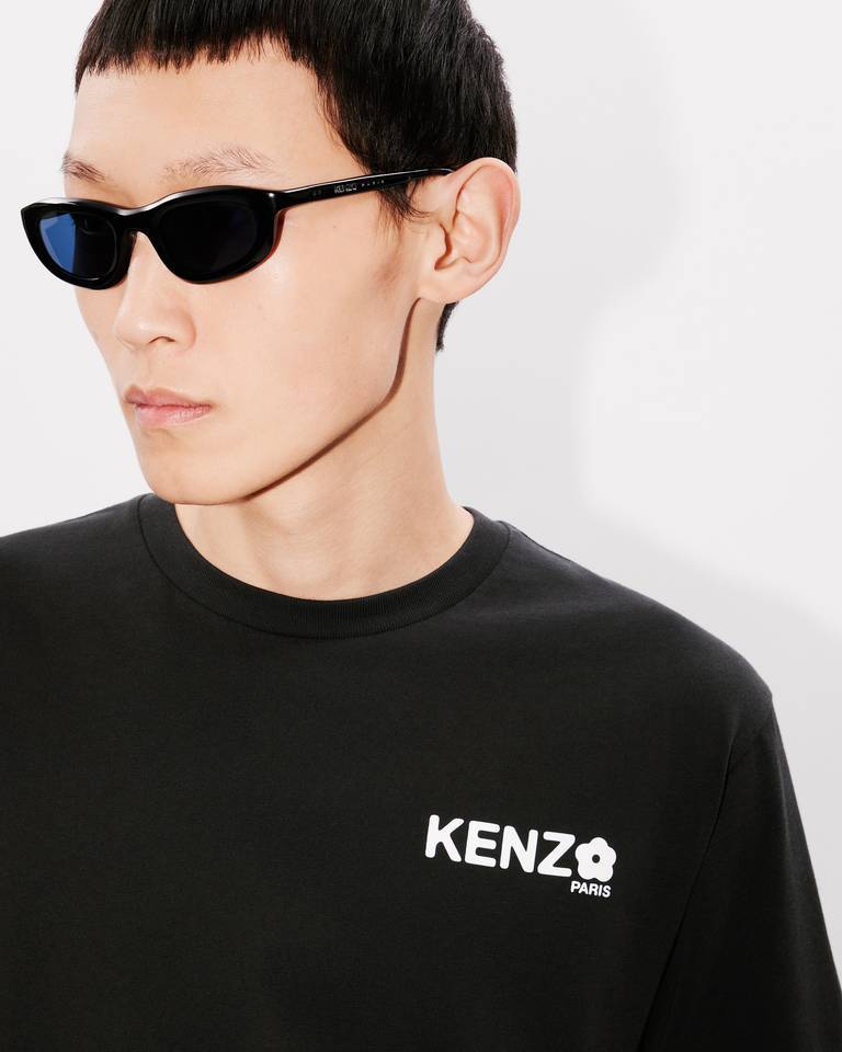 Kenzo Boke Flower 2.0 Classic Cotton Logo Graphic T-shirt In Black