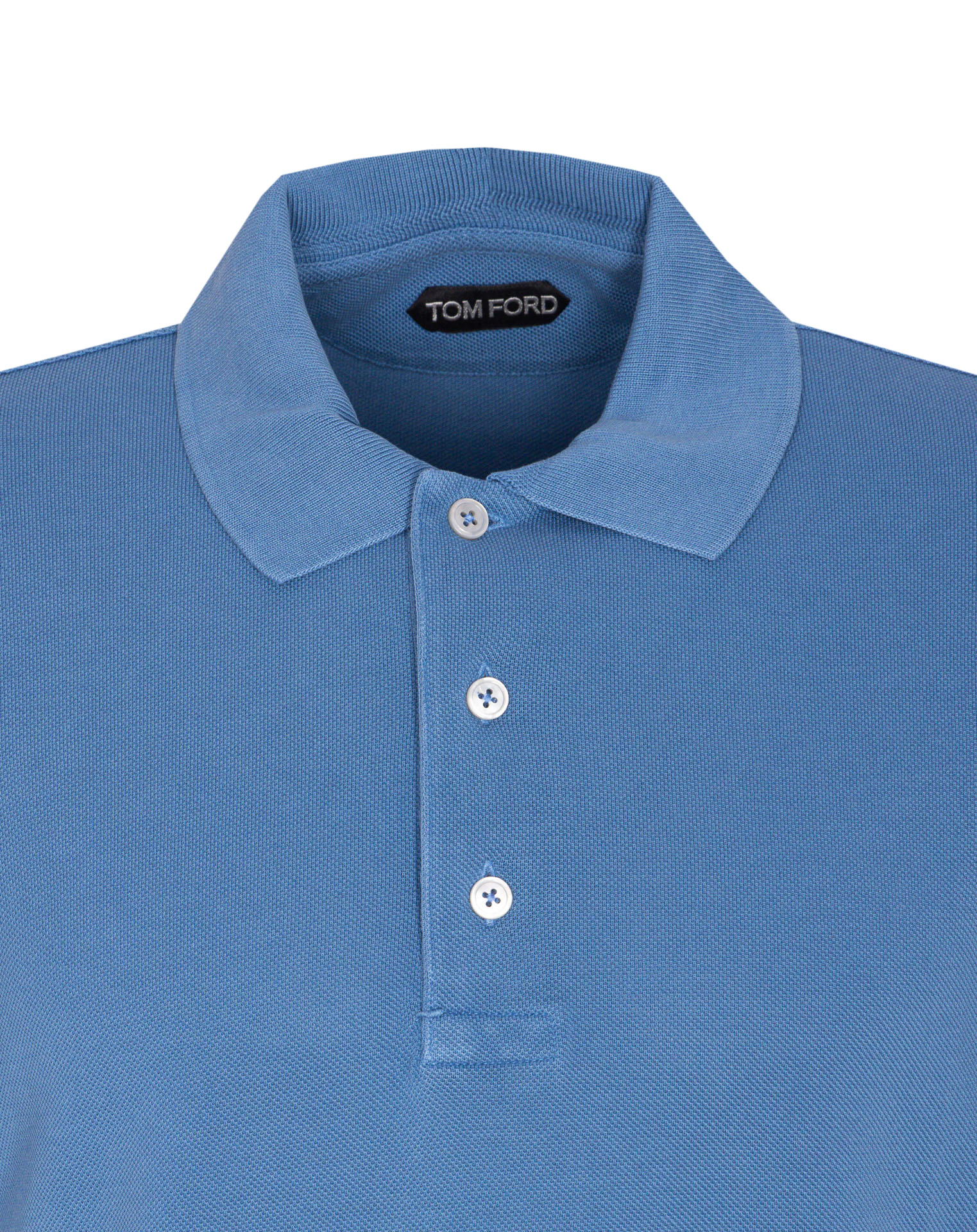 Tom Ford Short-sleeved Polo Shirt In Blue