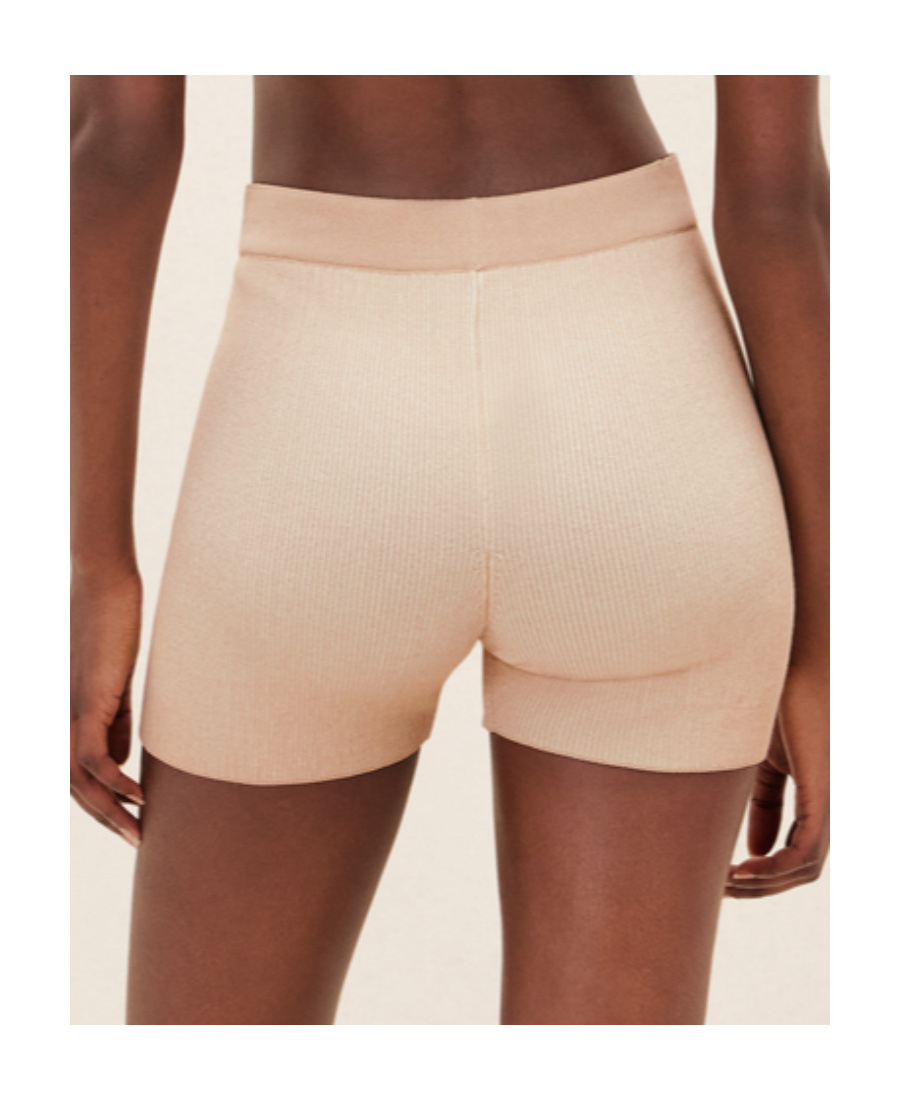 Jacquemus Le Short Pralu Knitted Shorts In Nude