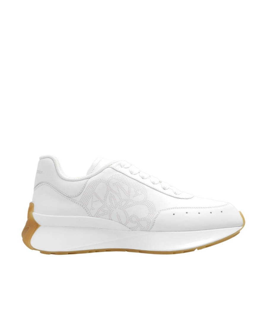 Alexander Mcqueen Sprint Runner Lace-up Sneakers In White