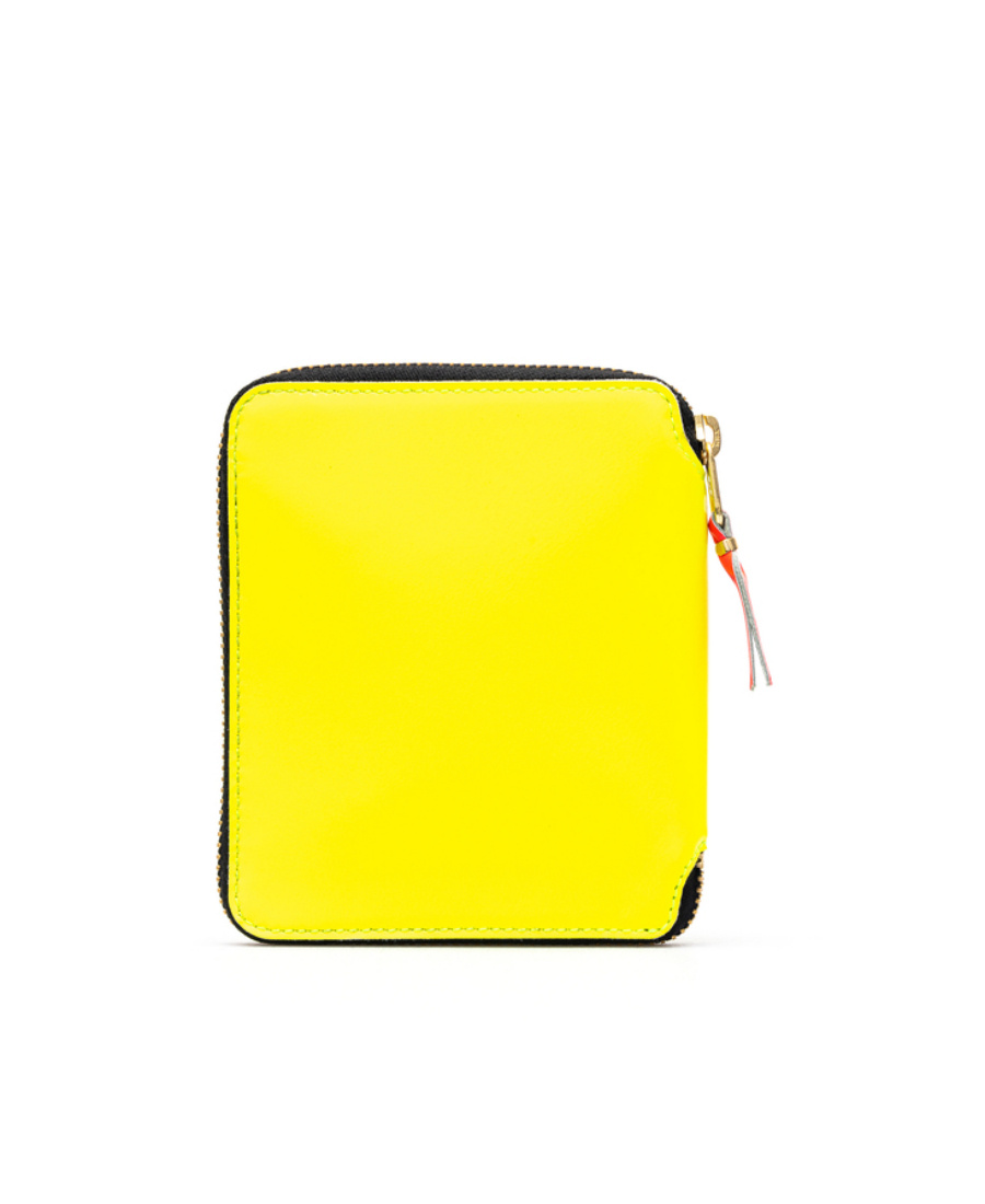 Comme Des Garçons Play Comme Des Garçons Wallet Super Fluro Zipped Wallet In Yellow
