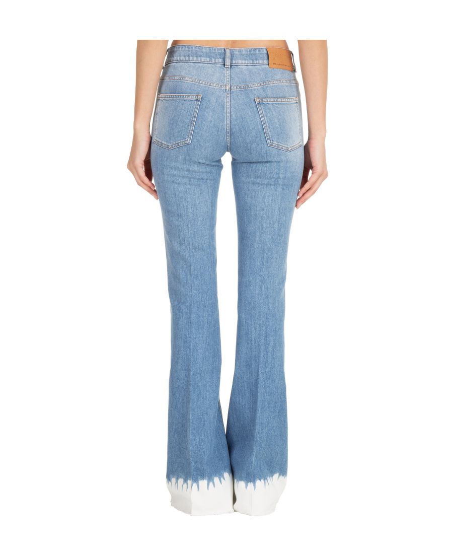 Stella Mccartney 70's Dip Dye Flared Jeans In Blue