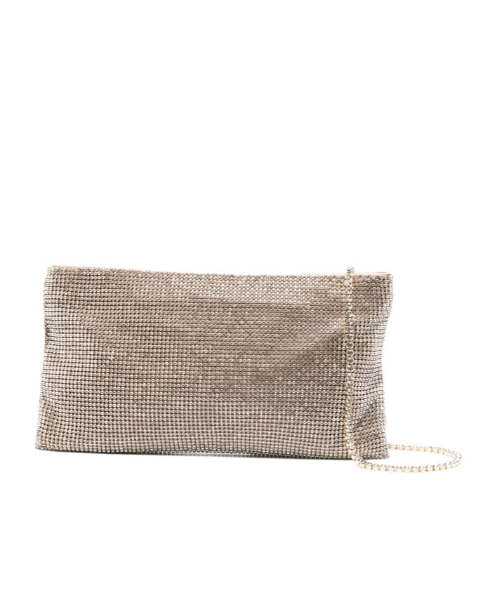Benedetta Bruzziches La Petite Your Best Friend Clutch Bag In Neutral