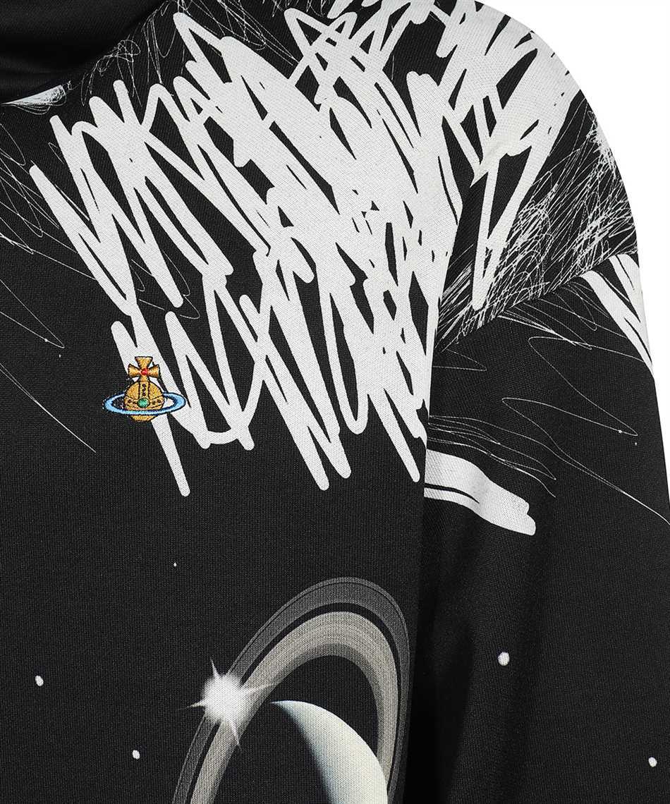 Vivienne Westwood Planets-print Pullover Sweatshirt In Black