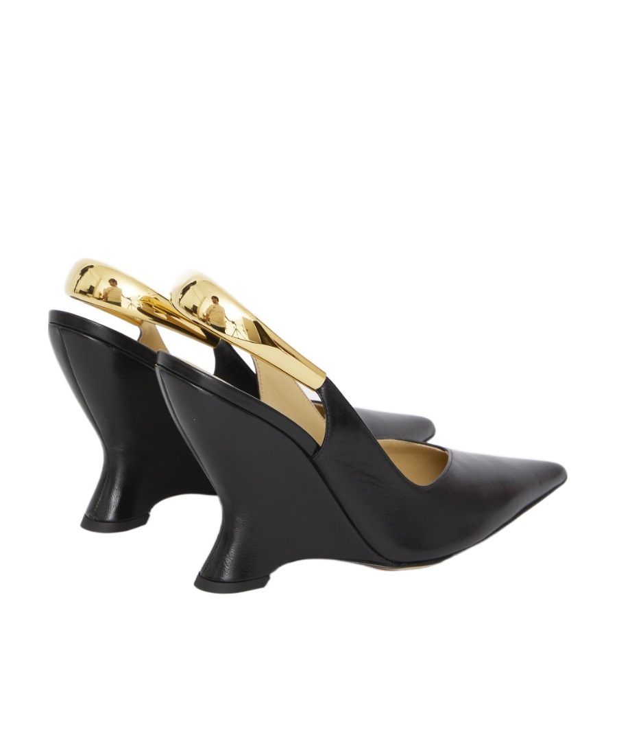 Bottega Veneta Slingback Pointed Pumps In Black
