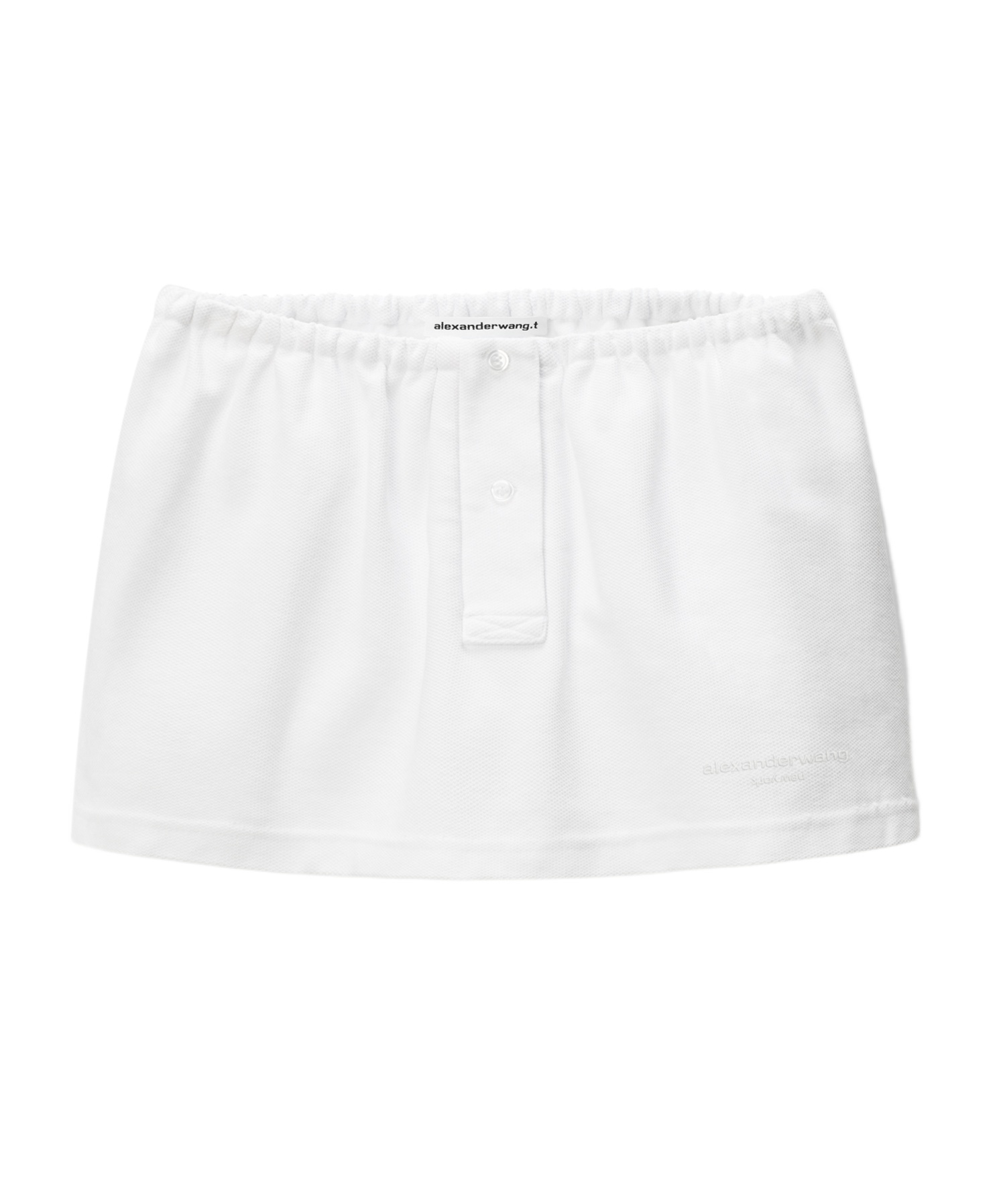 Alexander Wang White Deconstructed Miniskort In White