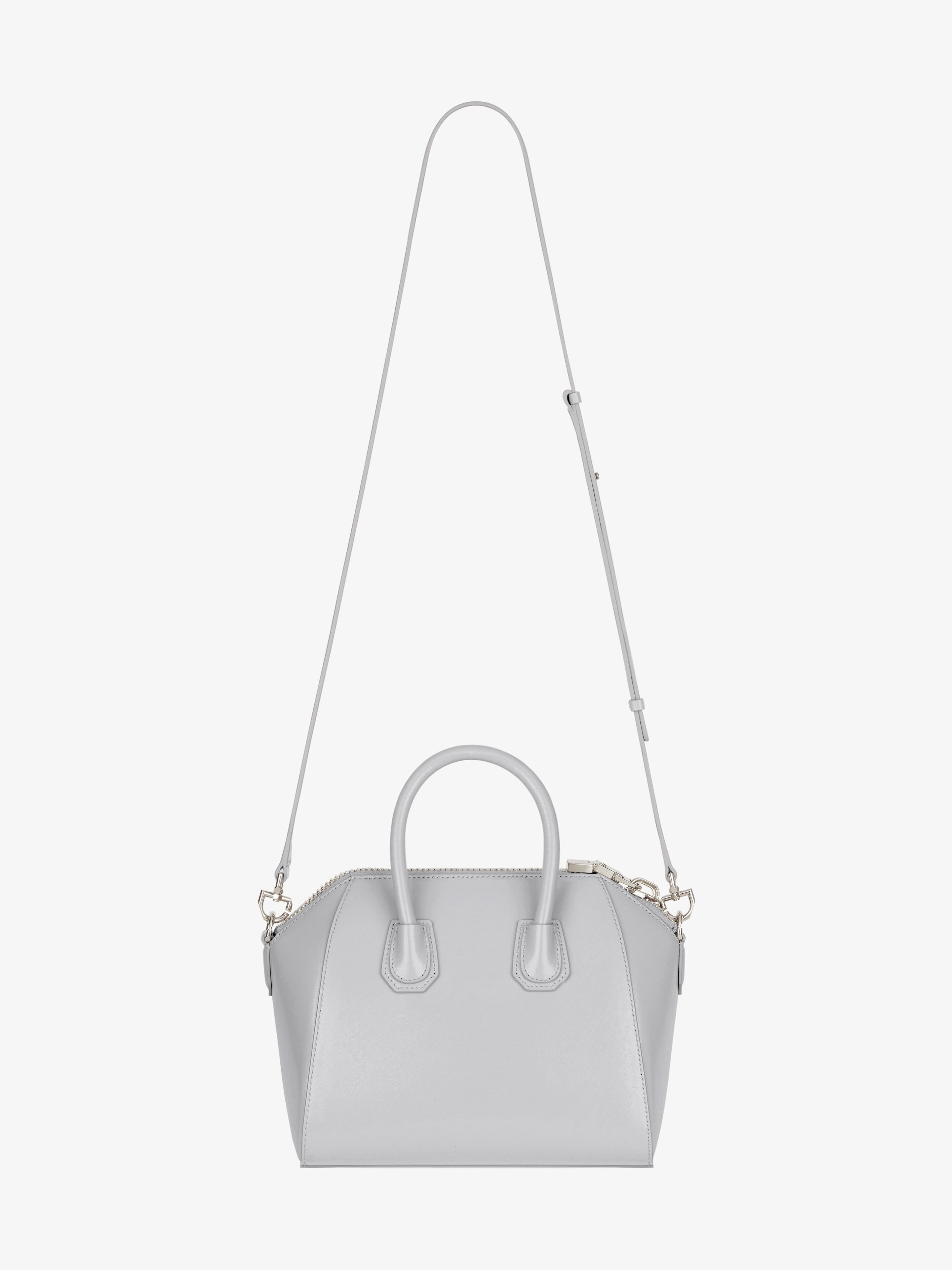 Givenchy Small Antigona Leather Tote Bag In White